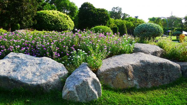Boulder Landscaping in Belleville