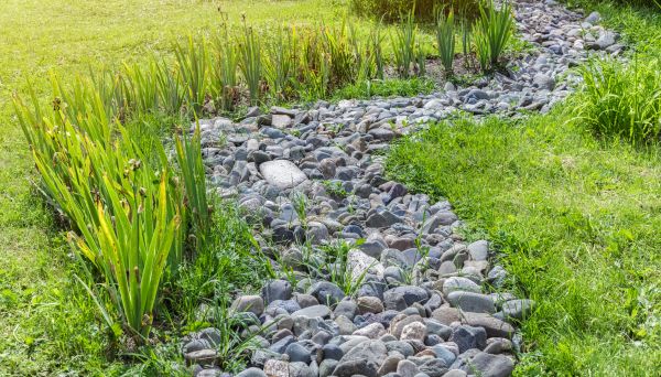 River Rock Garden Installation in Belleville
